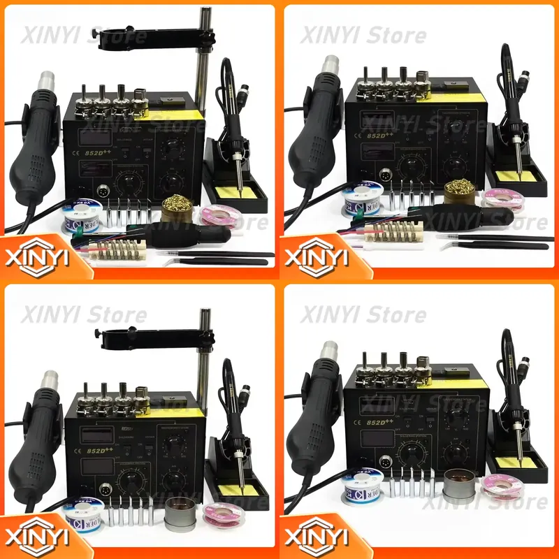 Smd Rework Station Hot Air Soldering 2 In 1 - SAIKE 852D++ 2-in-1 SMD Rework-Station Heißluftpistole