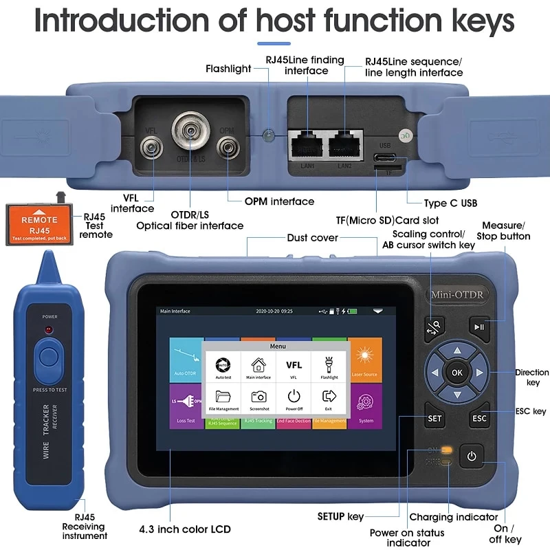 Novker 12-in-1 Mini OTDR NK400 – Optical Time Domain Reflectometer Otdr 1310 1550Nm Bewertung und Preis